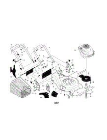 Engine / Housing / Handle / Grassbag parts for Craftsman Gas Walk-Behind Mower 917371701 from AppliancePartsPros.com