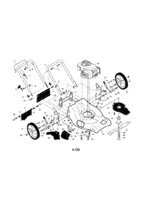 Engine / Housing / Handle parts for Craftsman Gas Walk-Behind Mower 917371722 from AppliancePartsPros.com