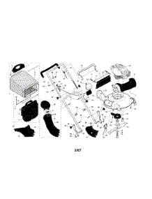 Engine / Housing / Handle / Grassbag parts for Craftsman Gas Walk-Behind Mower 917371800 from AppliancePartsPros.com