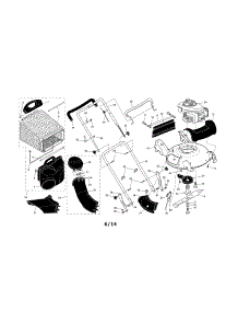 Engine / Housing / Handle / Grassbag parts for Craftsman Gas Walk-Behind Mower 917371812 from AppliancePartsPros.com