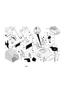 Engine / Housing / Handle parts for Craftsman Gas Walk-Behind Mower 917371840 from AppliancePartsPros.com