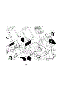 Engine / Housing / Handle parts for Craftsman Gas Walk-Behind Mower 917371920 from AppliancePartsPros.com