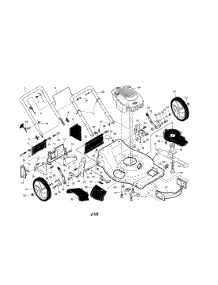 Engine / Housing / Handle parts for Craftsman Gas Walk-Behind Mower 917371930 from AppliancePartsPros.com