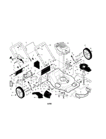 Engine / Housing / Handle parts for Craftsman Gas Walk-Behind Mower 917371940 from AppliancePartsPros.com