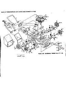 Main Frame parts for Craftsman Gas Walk-Behind Mower 917372000 from AppliancePartsPros.com