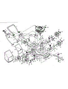 Main Frame parts for Craftsman Gas Walk-Behind Mower 917372111 from AppliancePartsPros.com