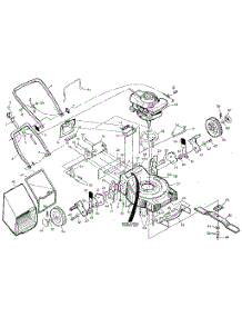 Main Frame parts for Craftsman Gas Walk-Behind Mower 917372131 from AppliancePartsPros.com