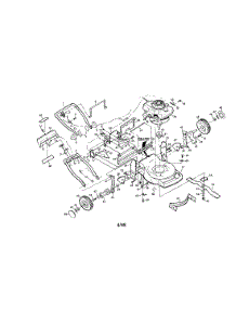 Handle / Engine / Housing parts for Craftsman Gas Walk-Behind Mower 917372270 from AppliancePartsPros.com