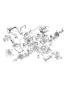 Main Frame parts for Craftsman Gas Walk-Behind Mower 917372302 from AppliancePartsPros.com