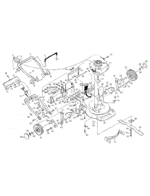 Main Frame parts for Craftsman Walk-Behind Lawn Mower 917372320 from AppliancePartsPros.com
