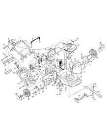 Main Frame parts for Craftsman Gas Walk-Behind Mower 917372341 from AppliancePartsPros.com