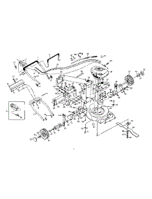 Main Frame parts for Craftsman Gas Walk-Behind Mower 917372401 from AppliancePartsPros.com