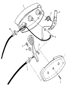 Rear Disc Drive Control parts for Craftsman Walk-Behind Lawn Mower 917372440 from AppliancePartsPros.com
