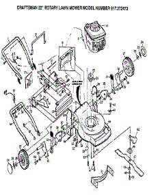 Main Frame parts for Craftsman Gas Walk-Behind Mower 917372473 from AppliancePartsPros.com