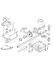 Gear Case Assembly Part Number 751001 parts for Craftsman Gas Walk-Behind Mower 917372490 from AppliancePartsPros.com