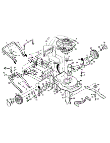 Main Frame parts for Craftsman Walk-Behind Lawn Mower 917372590 from AppliancePartsPros.com