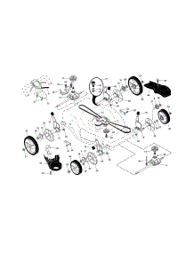 Wheels / Drive Control / Gear Case parts for Craftsman Gas Walk-Behind Mower 917372750 from AppliancePartsPros.com