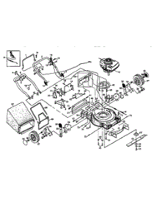 Main Frame parts for Craftsman Gas Walk-Behind Mower 917372821 from AppliancePartsPros.com