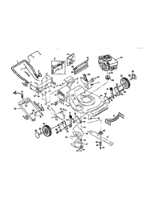 Mower Deck parts for Craftsman Gas Walk-Behind Mower 917372871 from AppliancePartsPros.com