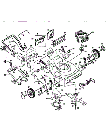 Main Frame parts for Craftsman Gas Walk-Behind Mower 917372890 from AppliancePartsPros.com