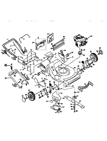 Main Frame parts for Craftsman Gas Walk-Behind Mower 917372891 from AppliancePartsPros.com