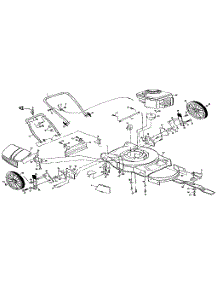 Main Frame parts for Craftsman Gas Walk-Behind Mower 917373220 from AppliancePartsPros.com