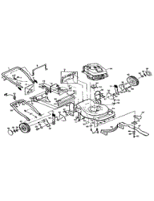 Main Frame parts for Craftsman Gas Walk-Behind Mower 917373580 from AppliancePartsPros.com