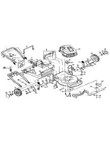 Main Frame parts for Craftsman Gas Walk-Behind Mower 917373680 from AppliancePartsPros.com