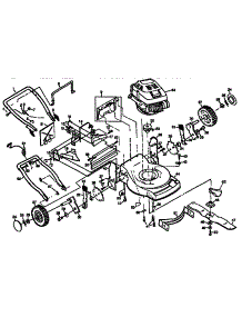 Main Frame parts for Craftsman Gas Walk-Behind Mower 917373681 from AppliancePartsPros.com