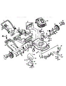 Main Frame parts for Craftsman Electric Walk-Behind Mower 917373840 from AppliancePartsPros.com
