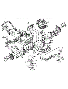 Main Frame parts for Craftsman Electric Walk-Behind Mower 917373841 from AppliancePartsPros.com