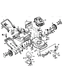 Main Frame parts for Craftsman Electric Walk-Behind Mower 917373842 from AppliancePartsPros.com