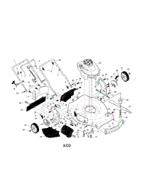 Engine / Housing / Handle parts for Craftsman Gas Walk-Behind Mower 917374041 from AppliancePartsPros.com