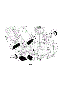 Engine / Housing / Handle parts for Craftsman Gas Walk-Behind Mower 917374042 from AppliancePartsPros.com