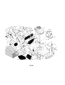 Engine / Housing / Handle parts for Craftsman Gas Walk-Behind Mower 917374104 from AppliancePartsPros.com