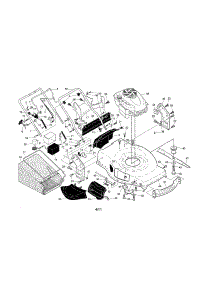 Engine / Housing / Handle parts for Craftsman Gas Walk-Behind Mower 917374106 from AppliancePartsPros.com