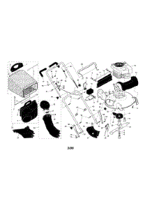 Handle / Engine / Housing / Grass Bag parts for Craftsman Gas Walk-Behind Mower 917374110 from AppliancePartsPros.com