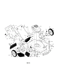 Engine / Housing / Handle parts for Craftsman Gas Walk-Behind Mower 917374160 from AppliancePartsPros.com