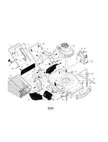 Engine / Housing / Handle parts for Craftsman Gas Walk-Behind Mower 917374353 from AppliancePartsPros.com