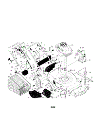 Engine / Housing / Handle parts for Craftsman Gas Walk-Behind Mower 917374363 from AppliancePartsPros.com