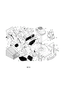 Engine / Housing / Handle parts for Craftsman Gas Walk-Behind Mower 917374367 from AppliancePartsPros.com