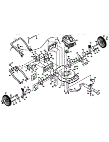 Main Frame parts for Craftsman Gas Walk-Behind Mower 917374390 from AppliancePartsPros.com