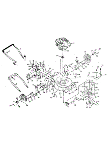 Main Frame parts for Craftsman Gas Walk-Behind Mower 917374510 (1980'S MODEL) from AppliancePartsPros.com