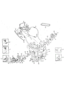 Drive Assembly parts for Craftsman Gas Walk-Behind Mower 917374510 (1980'S MODEL) from AppliancePartsPros.com