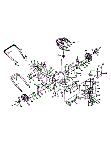 Main Frame parts for Craftsman Gas Walk-Behind Mower 917374511 from AppliancePartsPros.com