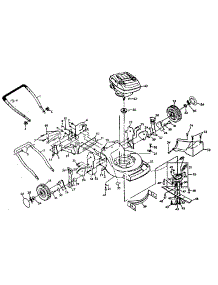 Main Frame parts for Craftsman Gas Walk-Behind Mower 917374520 from AppliancePartsPros.com
