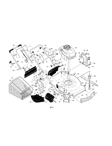 Engine / Housing / Handle parts for Craftsman Gas Walk-Behind Mower 917374542 from AppliancePartsPros.com