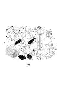 Engine / Housing / Handle parts for Craftsman Gas Walk-Behind Mower 917374543 from AppliancePartsPros.com