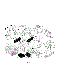 Engine / Housing / Handle parts for Craftsman Gas Walk-Behind Mower 917374545 from AppliancePartsPros.com