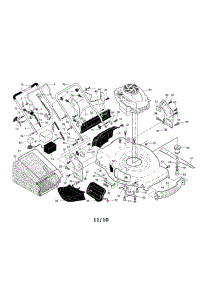Engine / Housing / Handle parts for Craftsman Gas Walk-Behind Mower 917374550 from AppliancePartsPros.com